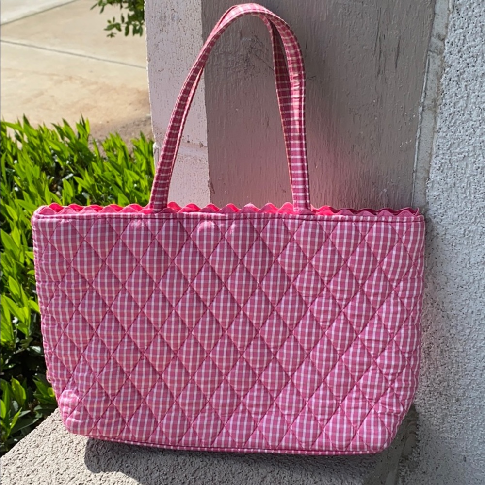 Vintage Vera Bradley Pink Crescent Silk Purse